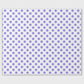 Periwinkle polka-stippen cadeaupapier (Vlak)
