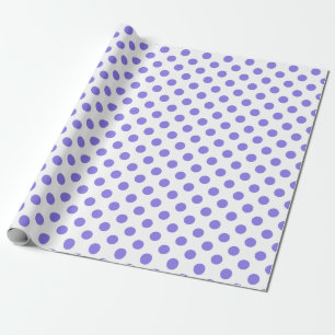 Periwinkle polka-stippen cadeaupapier