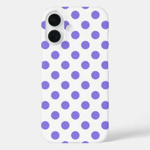 Periwinkle polka-stippen iPhone 16 hoesje