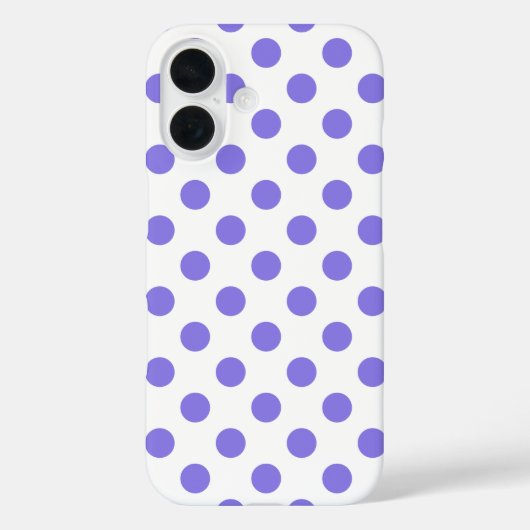 Periwinkle polka-stippen Case-Mate iPhone case (Achterkant)