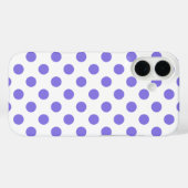Periwinkle polka-stippen Case-Mate iPhone case (Achterkant (horizontaal))