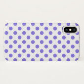 Periwinkle polka-stippen Case-Mate iPhone case (Achterkant (horizontaal))