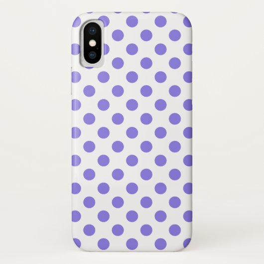 Periwinkle polka-stippen Case-Mate iPhone case (Achterkant)