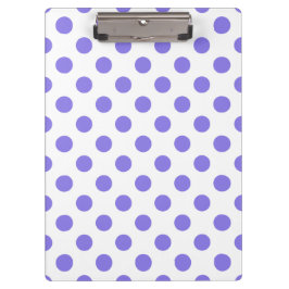 Periwinkle polka-stippen klembord