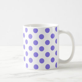 Periwinkle polka-stippen koffiemok