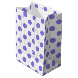 Periwinkle polka-stippen medium cadeauzakje