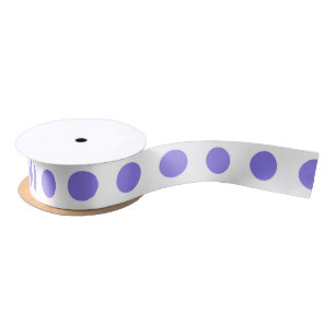 Periwinkle polka-stippen satijnen lint