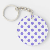 Periwinkle polka-stippen sleutelhanger (Voorkant)