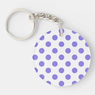 Periwinkle polka-stippen sleutelhanger