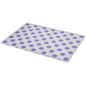 Periwinkle polka-stippen snijplank (Hoek)