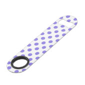 Periwinkle polka-stippen speed flessenopener (Achterkant Gekanteld)
