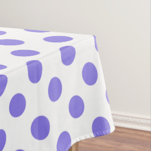 Periwinkle polka-stippen tafelkleed