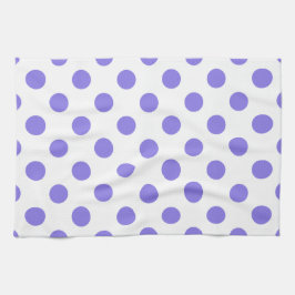 Periwinkle polka-stippen theedoek