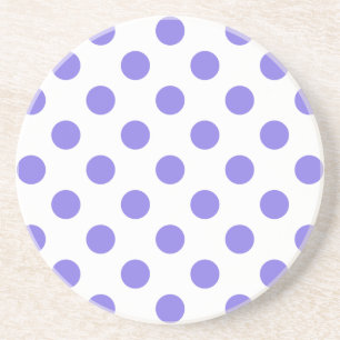 Periwinkle polka-stippen zandsteen onderzetter