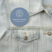 Periwinkle Professioneel Logo Ronde Medewerker Per Naamplaatje (In situ)