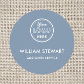 Periwinkle Professioneel Logo Ronde Medewerker Per Naamplaatje