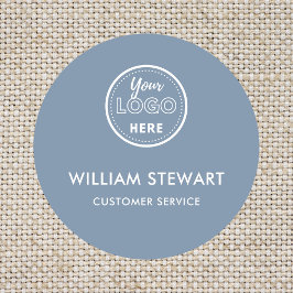 Periwinkle Professioneel Logo Ronde Medewerker Per Naamplaatje