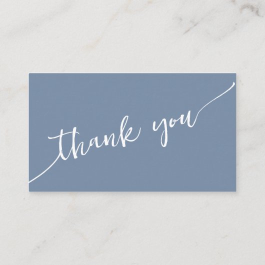 Periwinkle QR Code Wedding Registry Kaart (Achterkant)