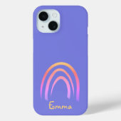 Periwinkle Rainbow gepersonaliseerd Case-Mate iPhone Case (Achterkant)