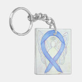 Periwinkle Ribbon Angel Custom Art-Sleutelhangers Sleutelhanger (Voorkant Links)