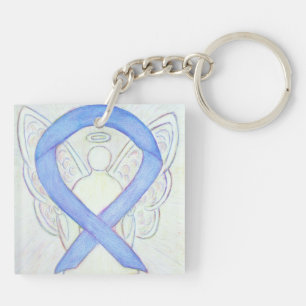 Periwinkle Ribbon Angel Custom Art-Sleutelhangers Sleutelhanger