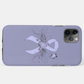 Periwinkle Ribbon met Butterfly Case-Mate iPhone Case (Achterkant (horizontaal))