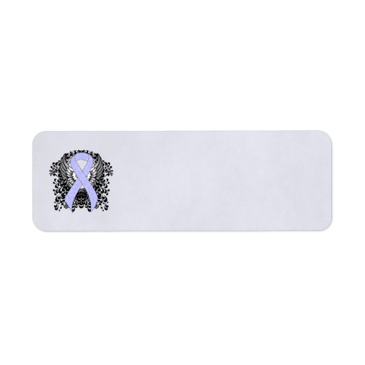 Periwinkle Ribbon met Wings Etiket (Voorkant)