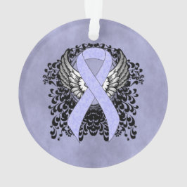 Periwinkle Ribbon met Wings Ornament