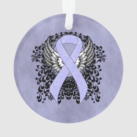 Periwinkle Ribbon met Wings Ornament (achterkant)