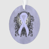 Periwinkle Ribbon met Wings Ornament (voorkant)