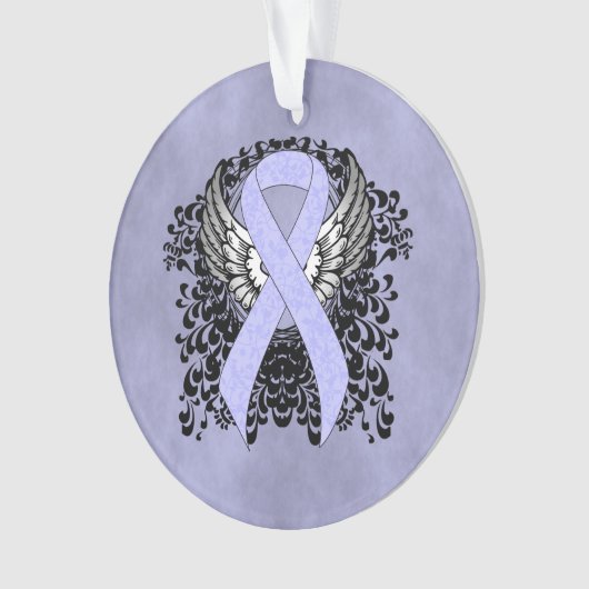 Periwinkle Ribbon met Wings Ornament (voorkant)
