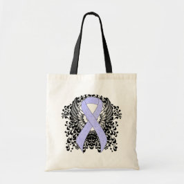 Periwinkle Ribbon met Wings Tote Bag