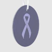 Periwinkle Ribbon Support Awareness Ornament (voorkant)