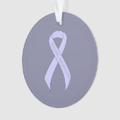 Periwinkle Ribbon Support Awareness Ornament (voorkant)