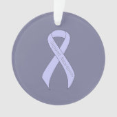 Periwinkle Ribbon Support Awareness Ornament (voorkant)