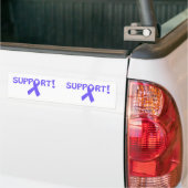 Periwinkle Ribbon Support! Bumpersticker (Op Truck)