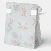  Periwinkle roze pioen bruiloft gunst doos Bedankdoosjes (Achterkant)