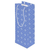 Periwinkle shippo wijn cadeautas (Achterkant Gekanteld)