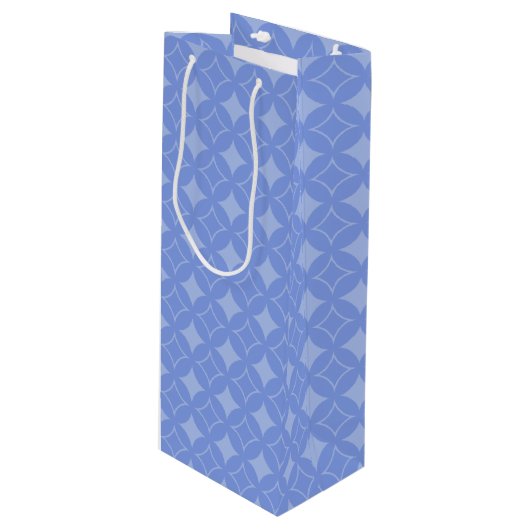 Periwinkle shippo wijn cadeautas (Voorkant Gekanteld)