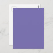 Periwinkle Solid Color Briefkaart (Voorkant / Achterkant)