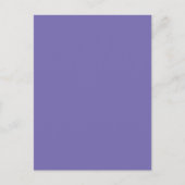 Periwinkle Solid Color Briefkaart (Voorkant)