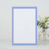 Periwinkle Solid Color Briefpapier (Staand voorkant)