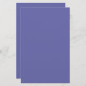 Periwinkle Solid Color Briefpapier (Voorkant / Achterkant)