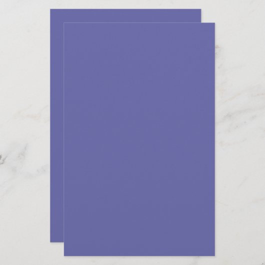 Periwinkle Solid Color Briefpapier (Voorkant / Achterkant)