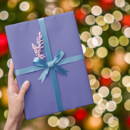 Periwinkle Solid Color Cadeaupapier