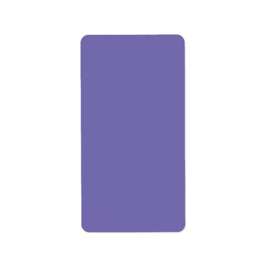 Periwinkle Solid Color Etiket (Voorkant)
