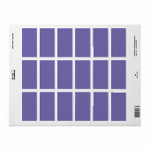 Periwinkle Solid Color Etiket (Full Sheet)