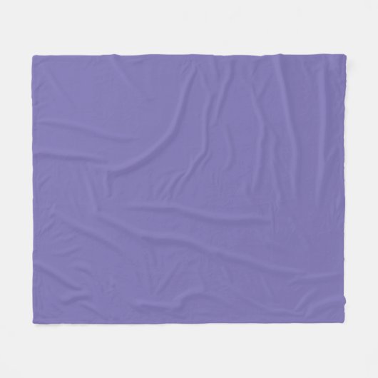 Periwinkle Solid Color Fleece Deken (Voorkant (Horizontaal))