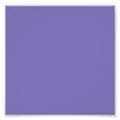 Periwinkle Solid Color Foto Afdruk (Voorkant)