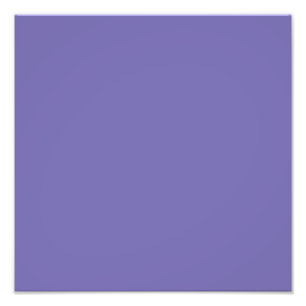 Periwinkle Solid Color Foto Afdruk